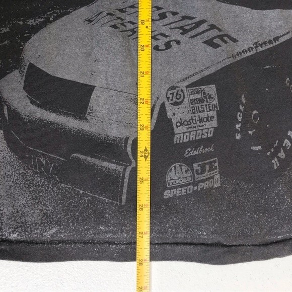 Vintage 90s Duke Dale Jarrett #18 Single Stitch Black T Shirt Graphic XL Rare - Picture 15 of 16